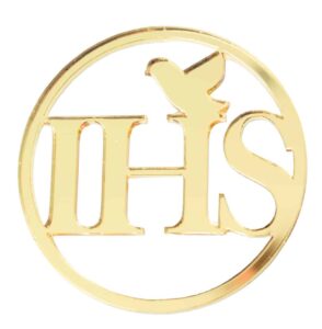 Emblemat dekoracja na tort Komunia IHS