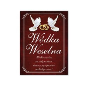 Etykiety jednostronne na wódkę, wz1