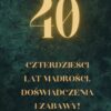 Etykiety na butelke 40 urodziny