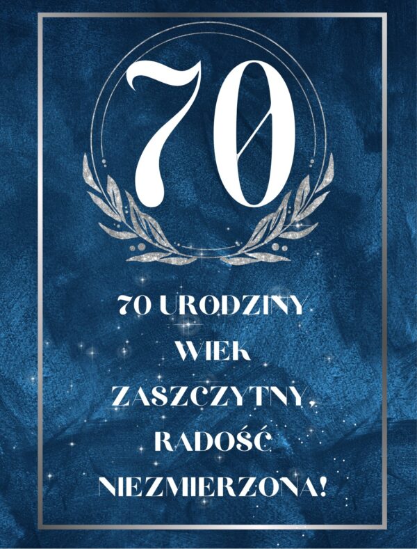 Etykiety na butelke 70 urodziny