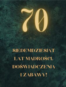 Etykiety na butelke 70 urodziny