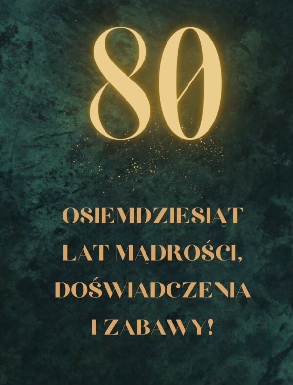 Etykiety na butelke 80 urodziny