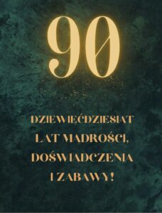 Etykiety na butelke 90 urodziny