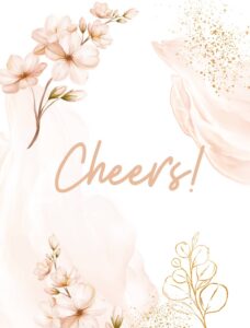 Etykiety na butelke Rose Gold Cheers