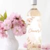 Etykiety na butelke Rose Gold Cheers 