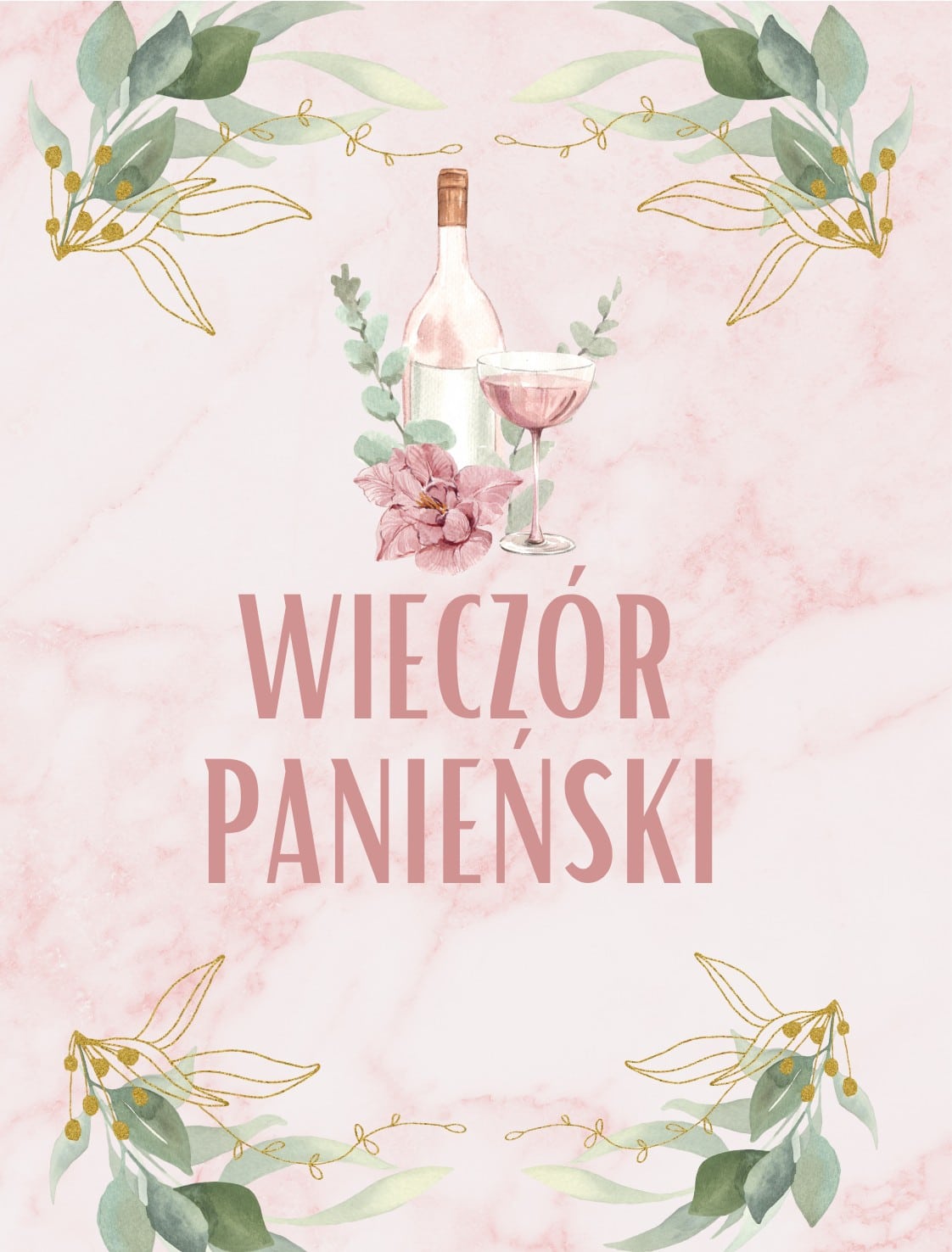 Etykiety na butelke Wieczór Panieński 