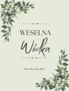 Etykiety na butelke Wódka Weselna