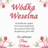 Etykiety ślubne Kwiatowy Ogród