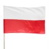 Flaga Polski Na Drzewcu 110 x 68 cm