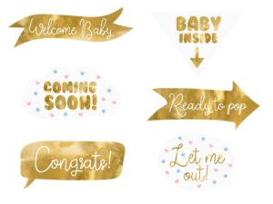 Gadżety do zdjęć Baby Shower