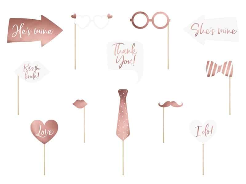 Gadżety do zdjęć Rose Gold
