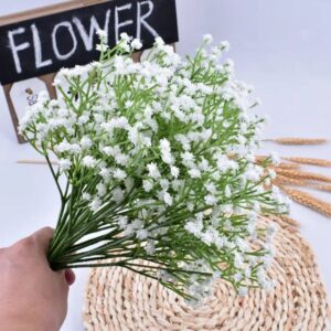 Gipsówka Gałązka Sztuczna 64 cm Biała