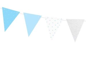 Girlanda 1st Birthday Niebieskie Flagietki