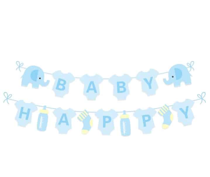 Girlanda Baby Shower Słonik Boy