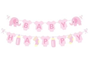 Girlanda Baby Shower Słonik Girl