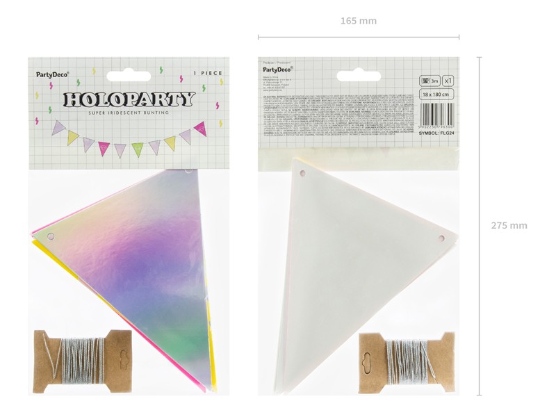 Girlanda Electric Holo Flagietki