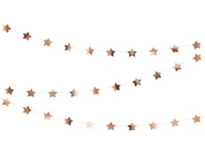 Girlanda Gwiazdki rose gold