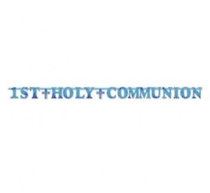 GIRLANDA KOMUNIJNA 1ST HOLY COMMUNION Niebieska