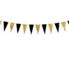 Girlanda Proporczyki Flagietki Black&Gold