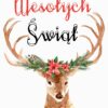Kartka świąteczna Reindeer