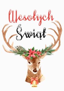 Kartka świąteczna Reindeer