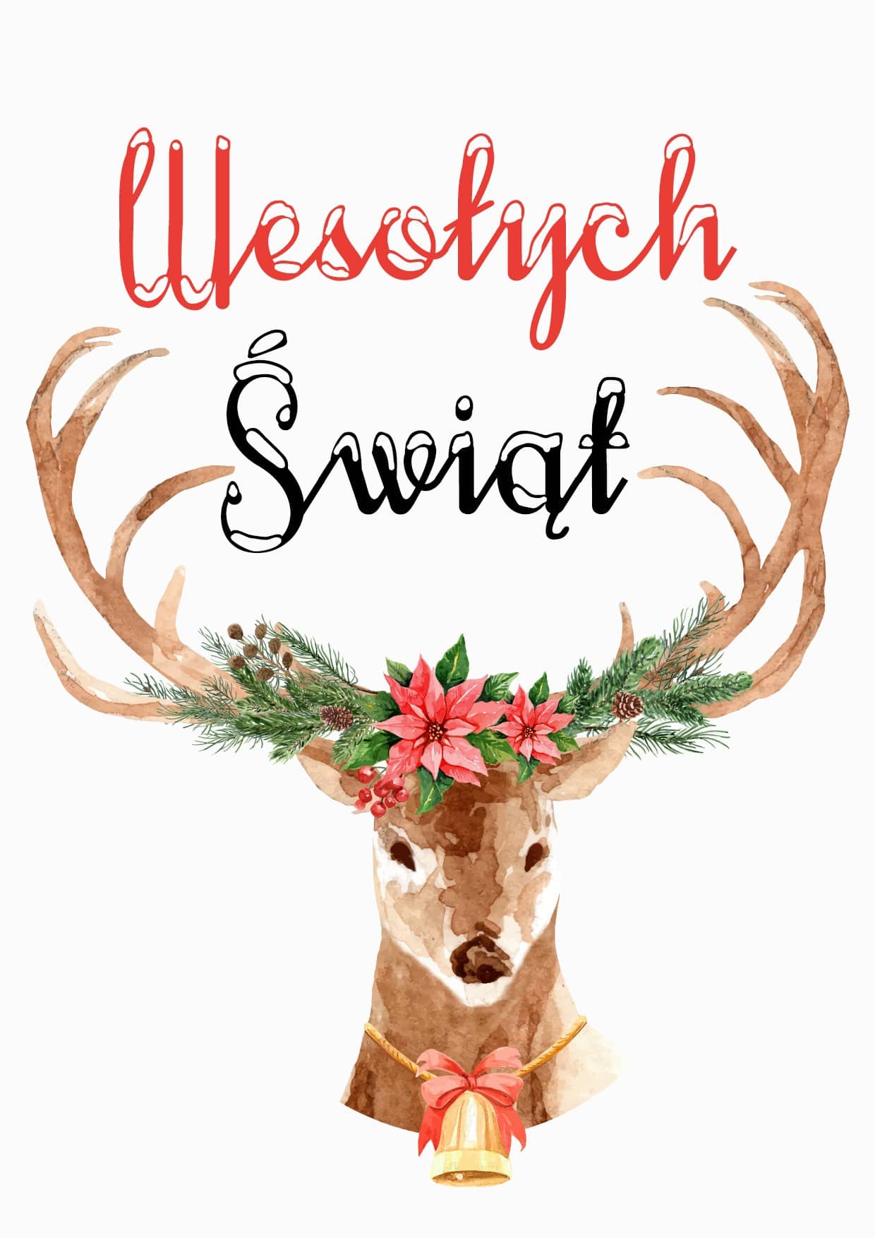 Kartka świąteczna Reindeer