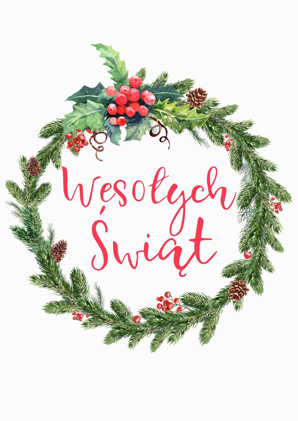 Kartka świąteczna Świąteczny Wianek