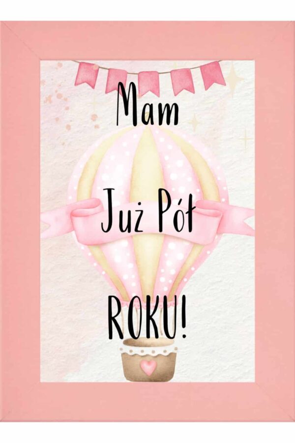 Karty do zdjęć dla dziewczynki Mój pierwszy rok życia 