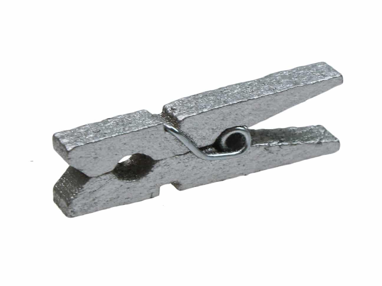 Klamerki ozdobne srebrne 20 szt. 3cm