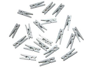 Klamerki ozdobne srebrne 20 szt. 3cm