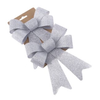 Kokardy na Choinkę Srebrne M