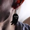 Kolczyki Halloween Mroczne Duszki Czarne 2 szt.