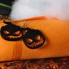 Kolczyki Halloween Mroczne Dynie Czarne 2 szt.