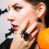 Kolczyki Halloween Pająki Czarne 2 szt.