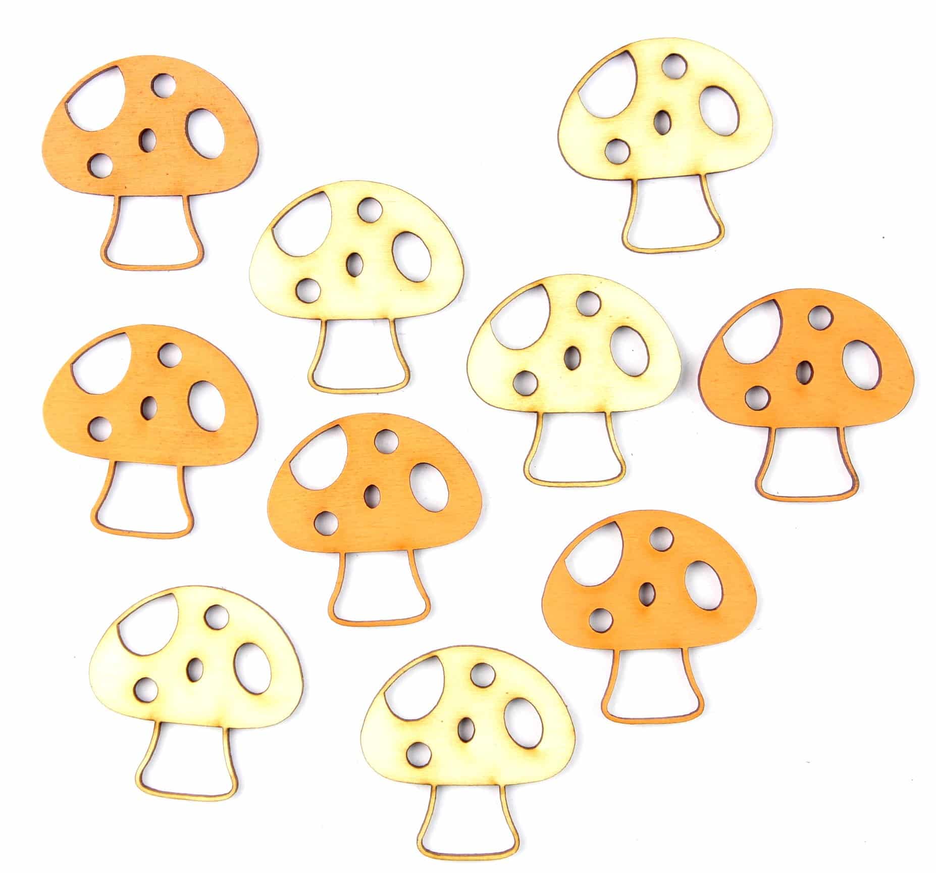 Konfetti Dekoracyjne Grzyby Mix 10 szt. 4 x 3,8cm