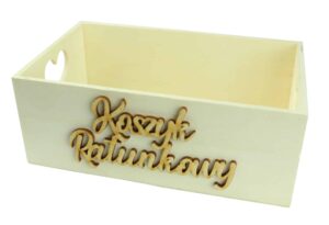 Koszyk Ratunkowy Drewniany Serduszka