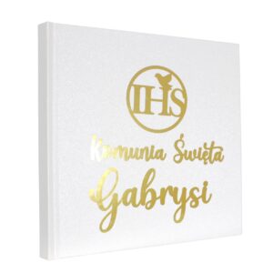 Księga gości Komiunia Biała IHS Imię