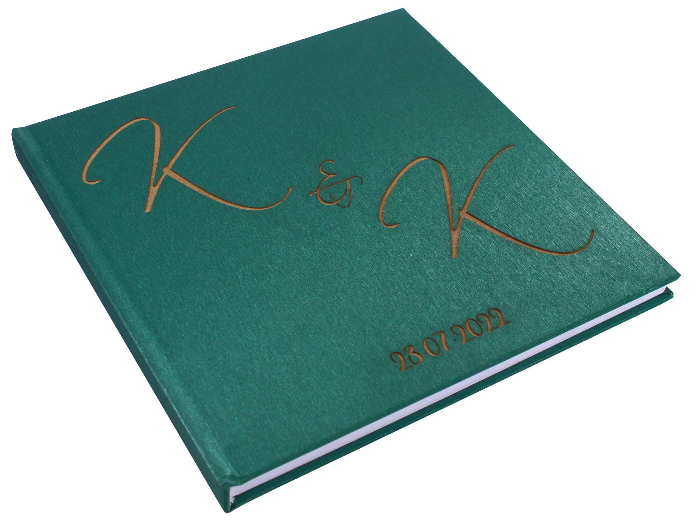 Księga gości weselnych Personalizowana Butelkowa Zieleń