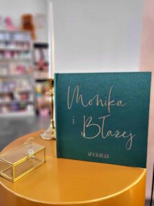 Księga gości weselnych Personalizowana Butelkowa Zieleń