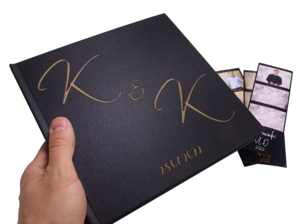 Księga gości weselnych Personalizowana Czarna