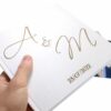 Księga gości weselnych Personalizowana Perłowa