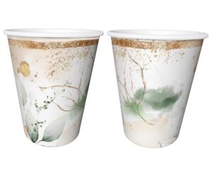 Kubeczki papierowe Floral Feelings Gold