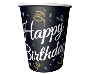 Kubeczki papierowe Happy Birthday Lux