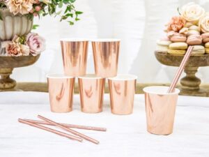 Kubeczki w kolorze Rose Gold 6 szt.