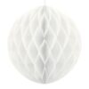Kula bibułowa Honey comb biała 20cm 