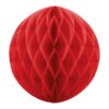 Kula bibułowa Honey comb czerwona 20cm 