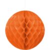 Kula bibułowa Honey comb pomarańczowa 20cm 