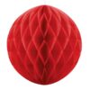 Kula bibułowa Honeycomb 30cm Czerwona