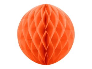 Kula bibułowa Honeycomb 30cm Pomarańczowa