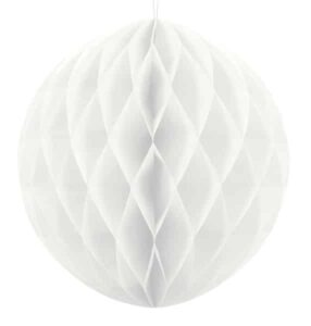 Kula bibułowa Honeycomb 40cm Biała